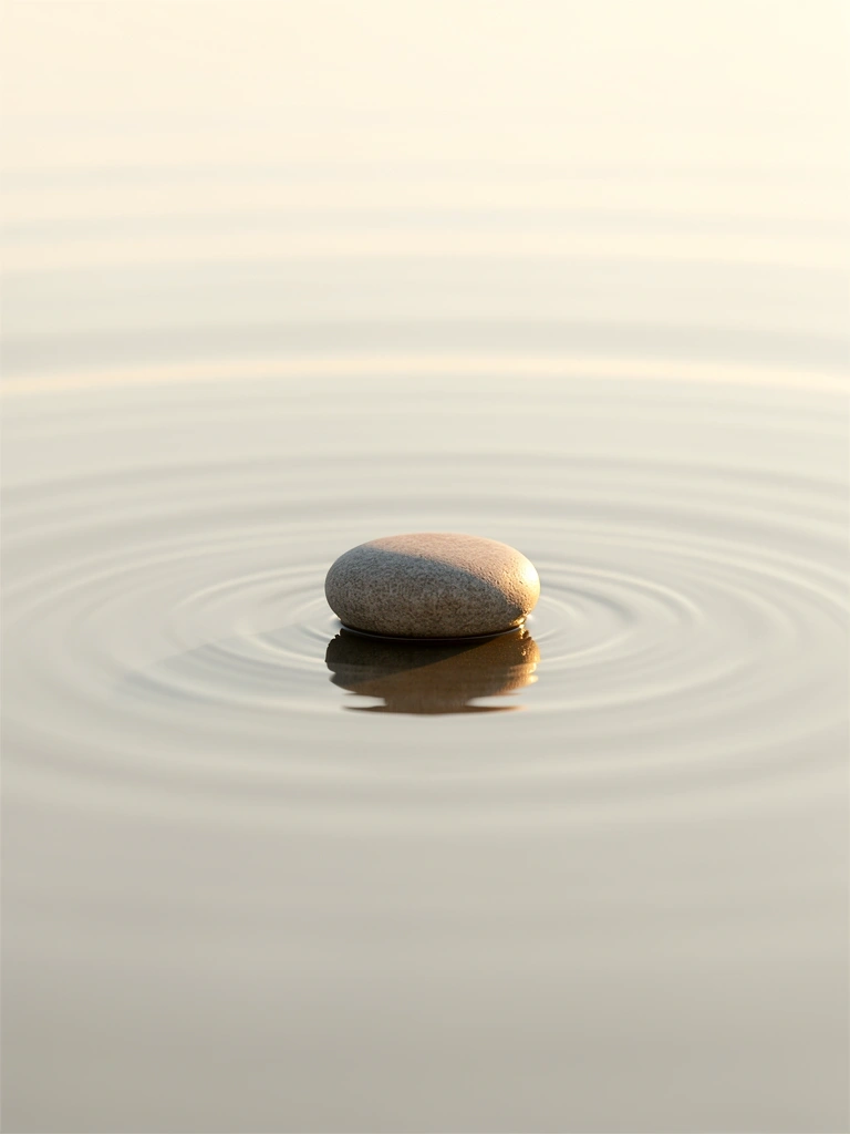 Representación visual de la calma sonora